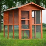 Drewniany kurnik BRUSEL DELUXE MODEL, 1900x1240x1480 mm