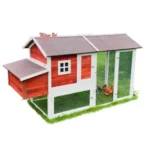 Drewniany kurnik MILÁNO RED MAXI, 2200x740x1200 mm